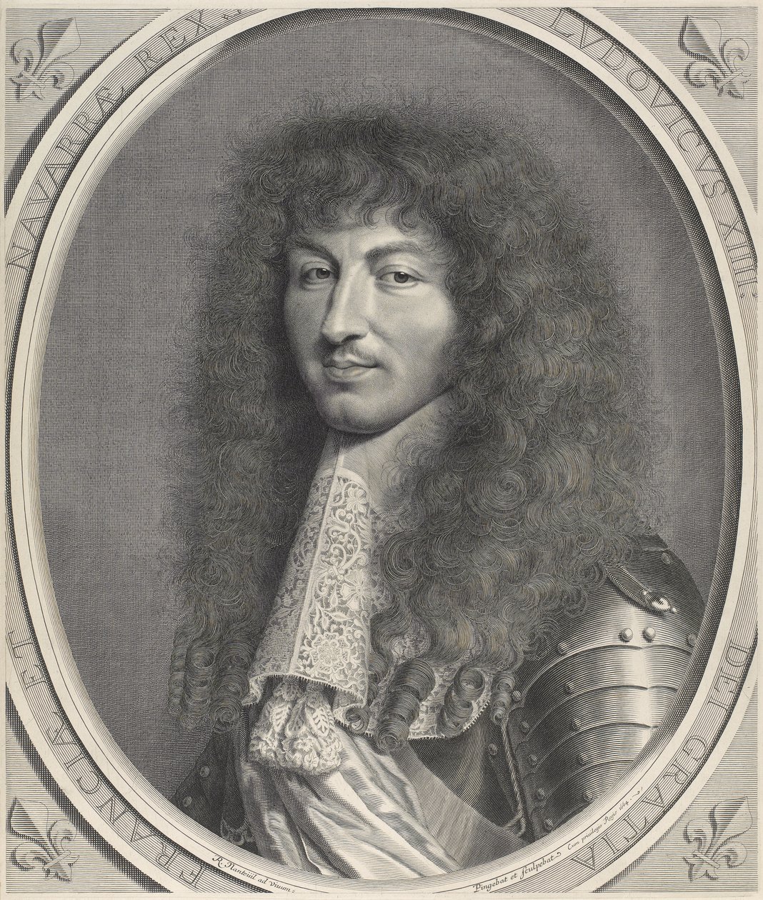 Portret van Lodewijk XIV door Robert Nanteuil