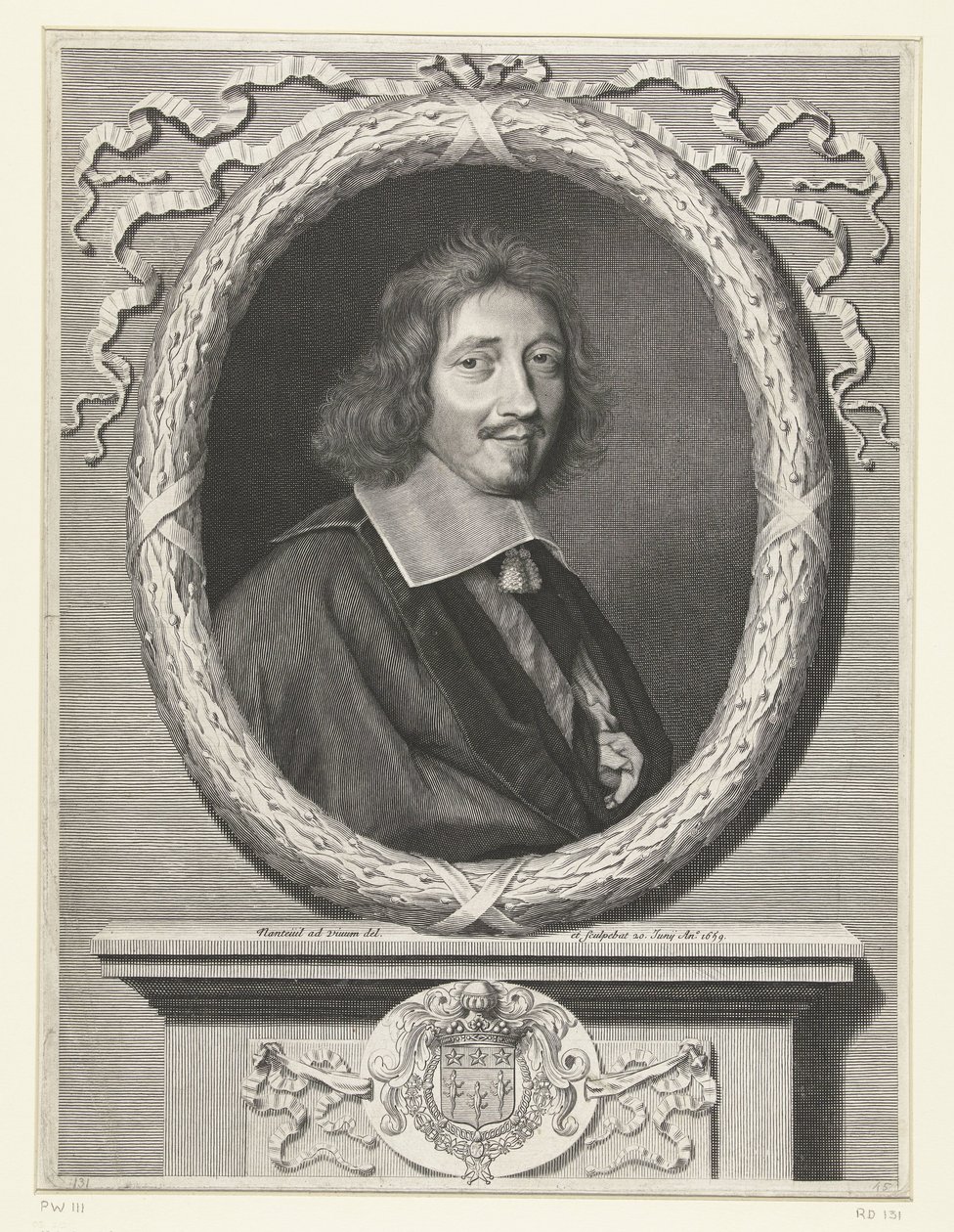 Portret van Michel Le Tellier door Robert Nanteuil