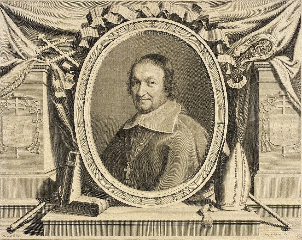 Victor Bouthillier, aartsbisschop van Tours door Robert Nanteuil