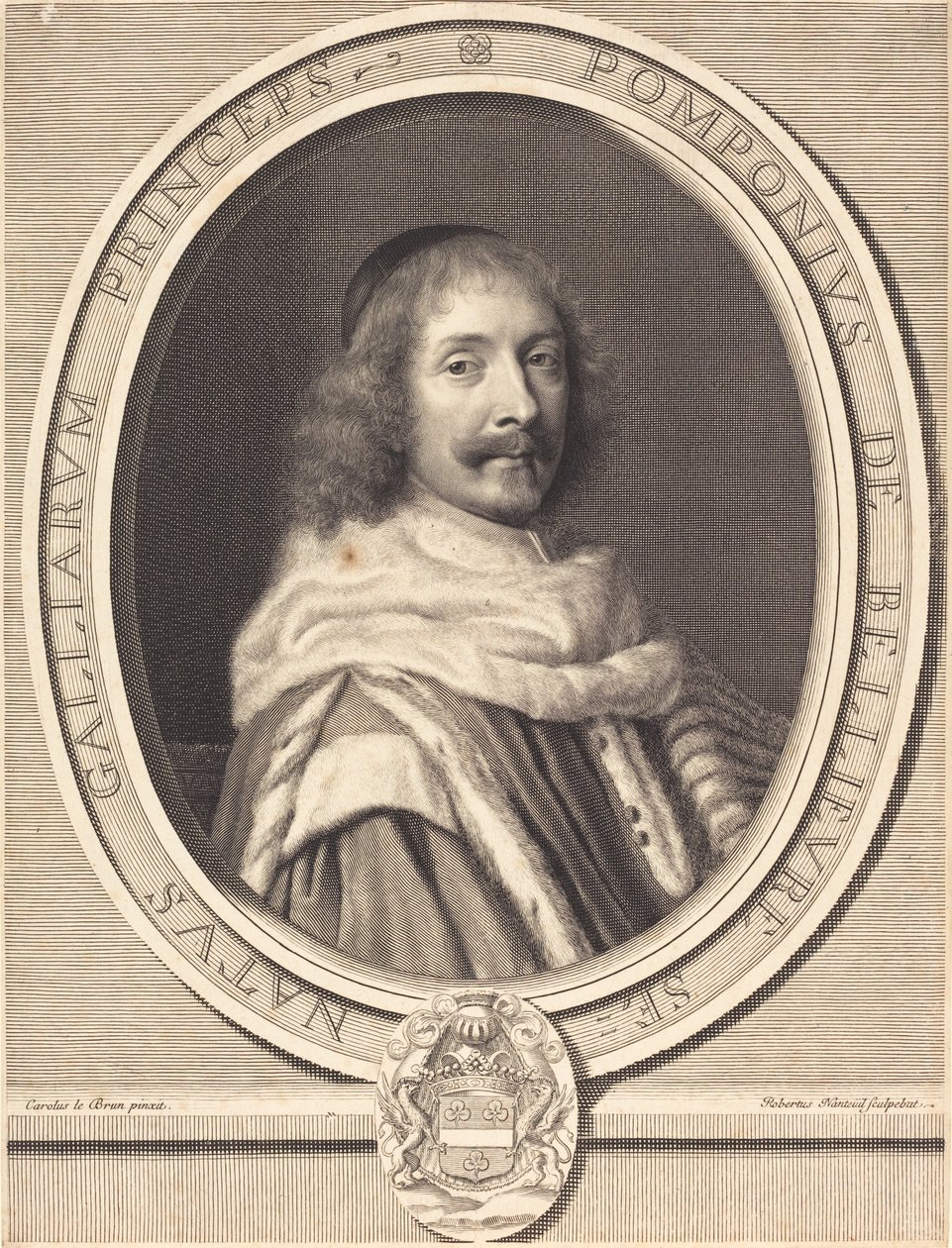 Pompone II de Bellievre door Robert Nanteuil after Charles Le Brun
