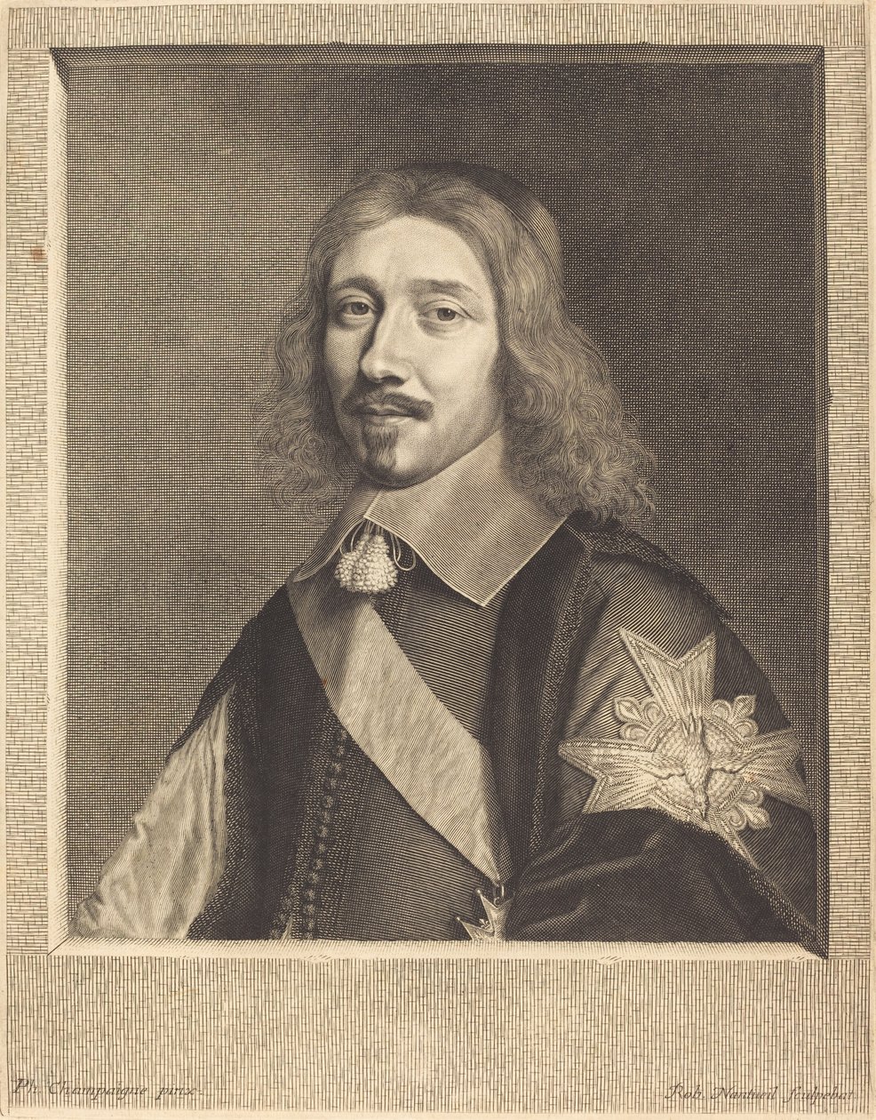 Kanselier Michel Le Tellier door Robert Nanteuil after Philippe de Champaigne