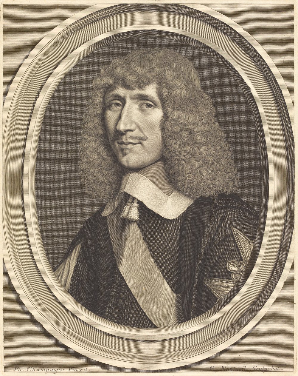 Leon-Bouthillier, Graaf van Chavigny door Robert Nanteuil after Philippe de Champaigne