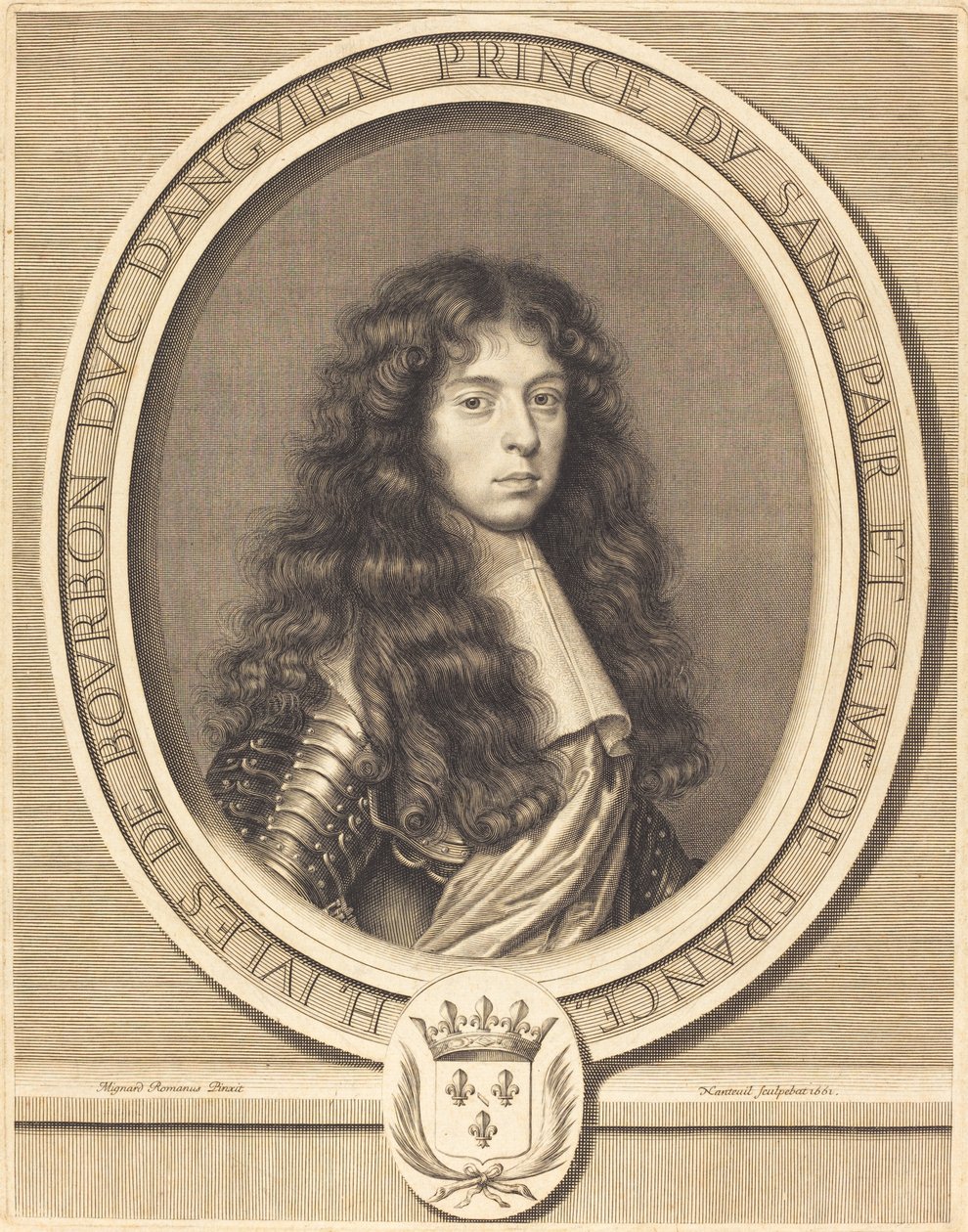 Jules, Hertog van Enghien door Robert Nanteuil after Pierre Mignard I