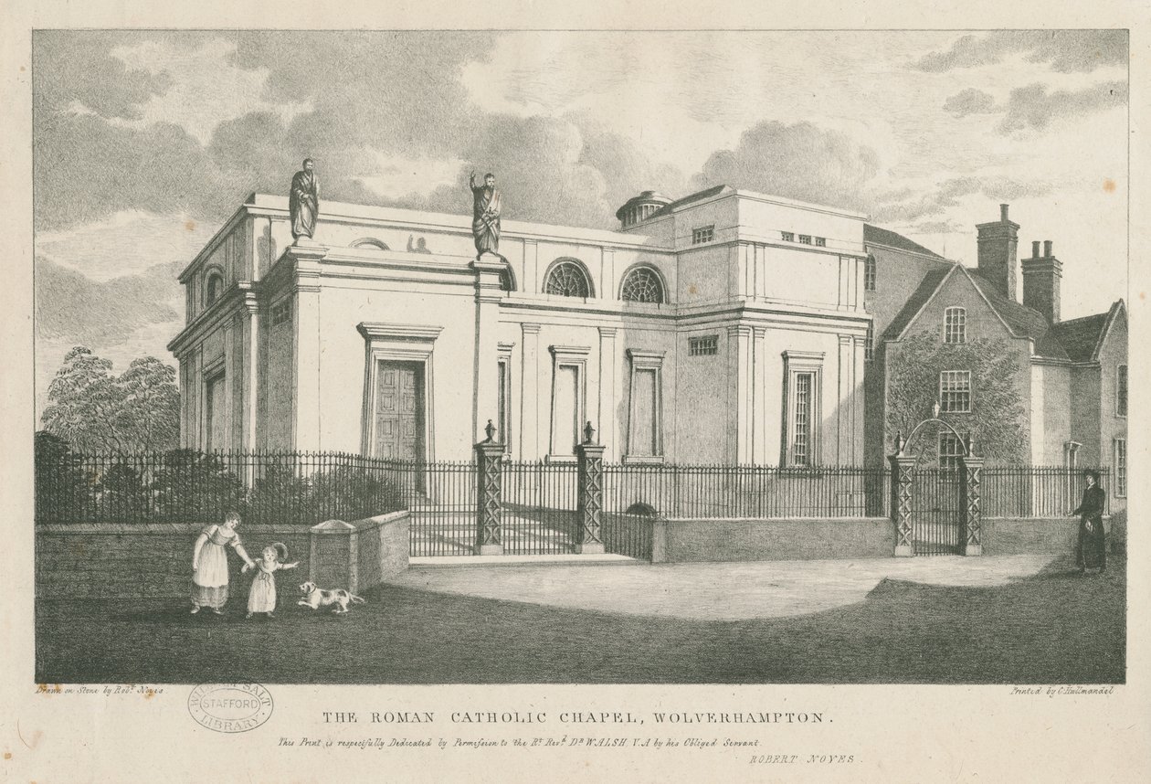 Wolverhampton - De Rooms-Katholieke Kapel door Robert Noyes