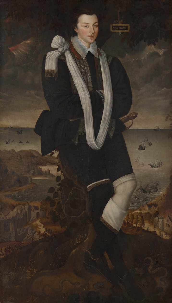 Portret van Anthony Maria Browne, 2e Burggraaf Montagu door Robert Peake the elder