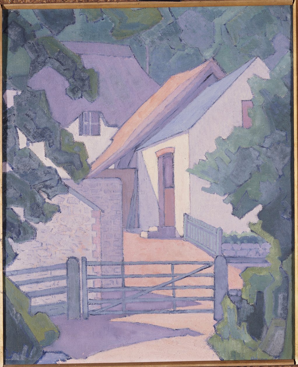 Ochtend, de South Downs, 1906 door Robert Polhill Bevan
