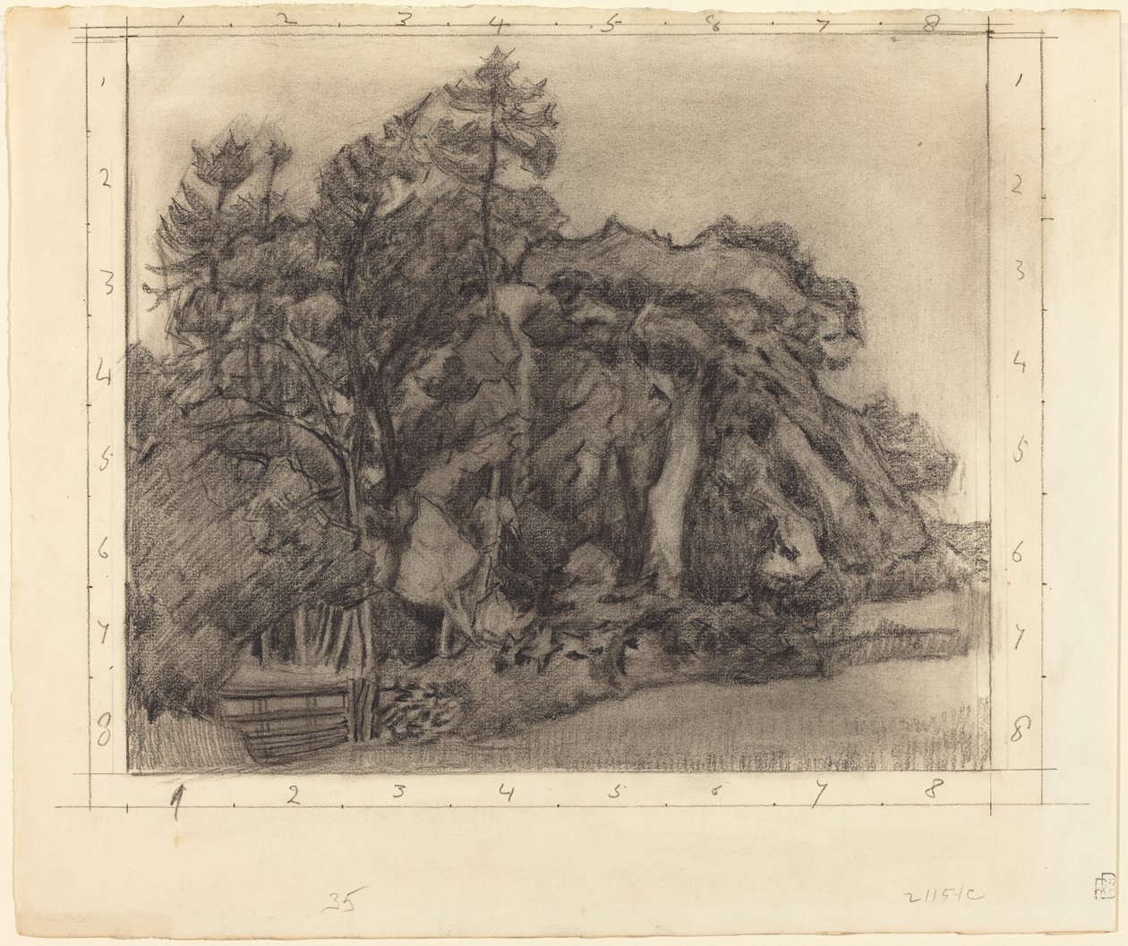 De Plantage door Robert Polhill Bevan