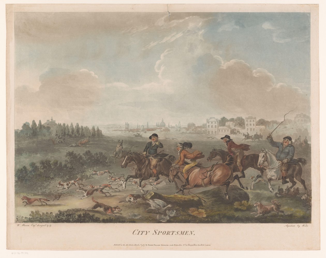 Chaotische jacht met honden door Robert Pollard (I) (possibly)