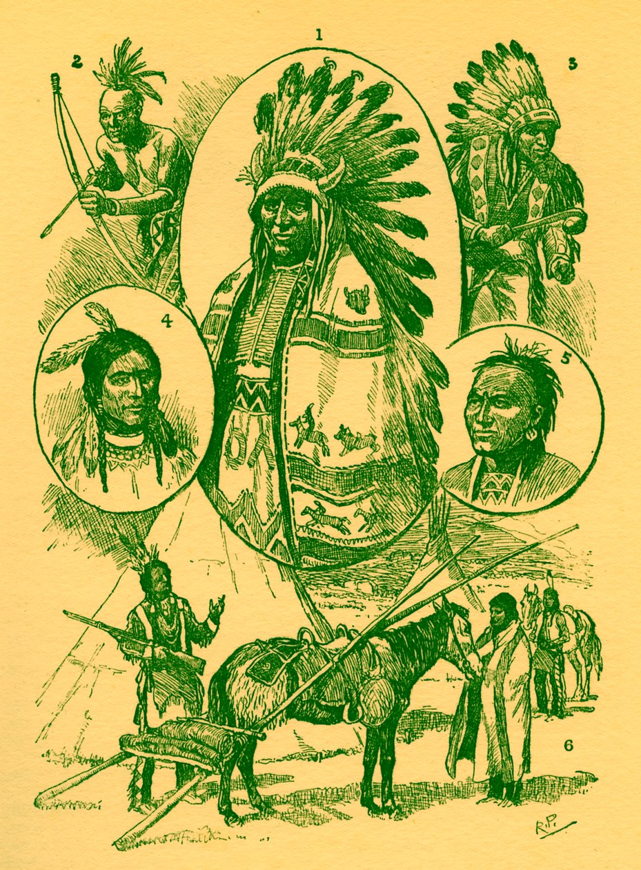 Amerikaanse Indianen in de 19e eeuw door Robert Prowse