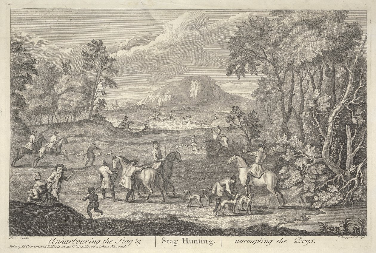 Het opjagen van het hert door Robert Sheppard