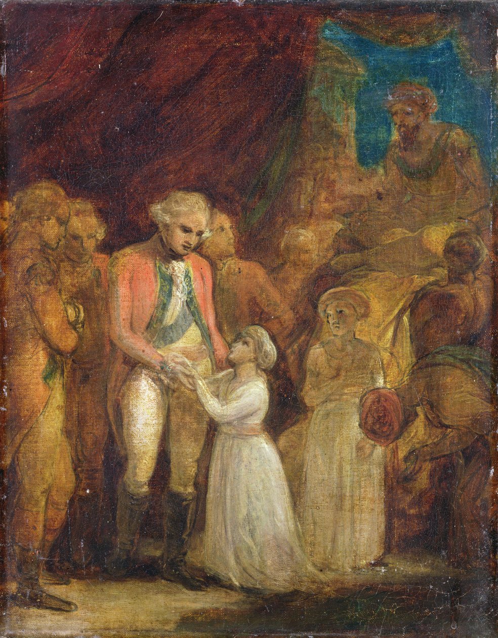 De Twee Zonen van Tipu Sahib, Sultan van Mysore, Overgedragen als Gijzelaars aan Generaal Cornwallis (1738-1805) door Robert Smirke
