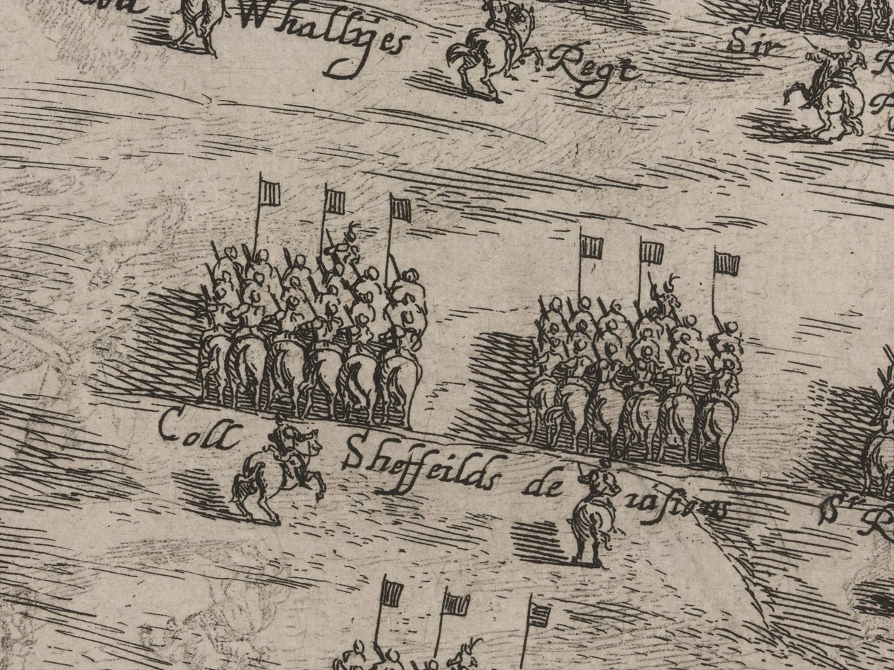 Beschrijving van de Legers van Paard en Voet van Zijne Majesteit, en Sir Thomas Fairefax; de Veertiende Juni 1645 door Robert Streater or Streeter