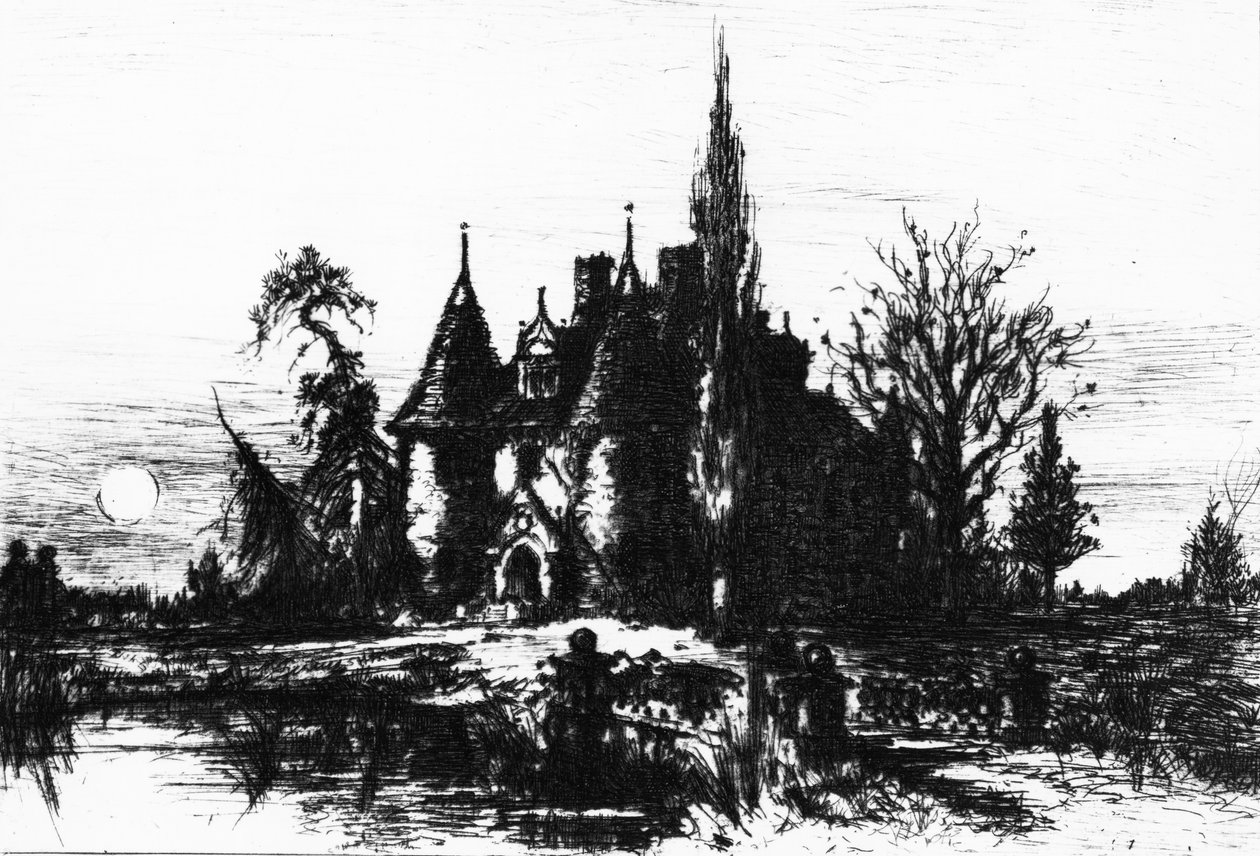 Het Huis van Usher, illustratie uit 