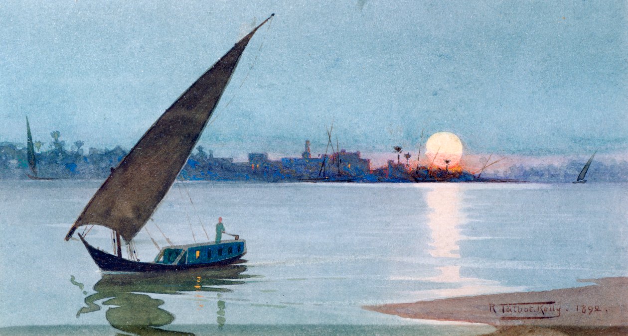 Oostelijk Meer, Egypte, 1892 door Robert Talbot Kelly