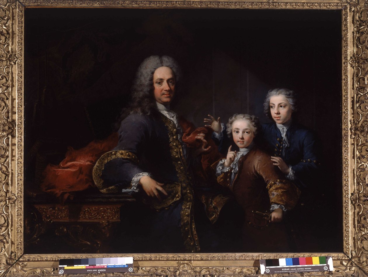Monsieur de Saint Cannat en zijn kinderen door Robert Tournieres