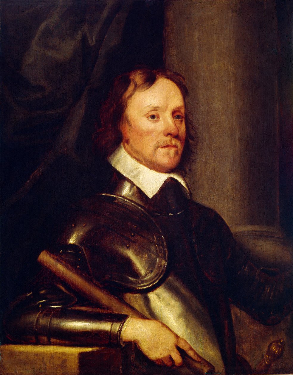 Portret van Oliver Cromwell door Robert Walker