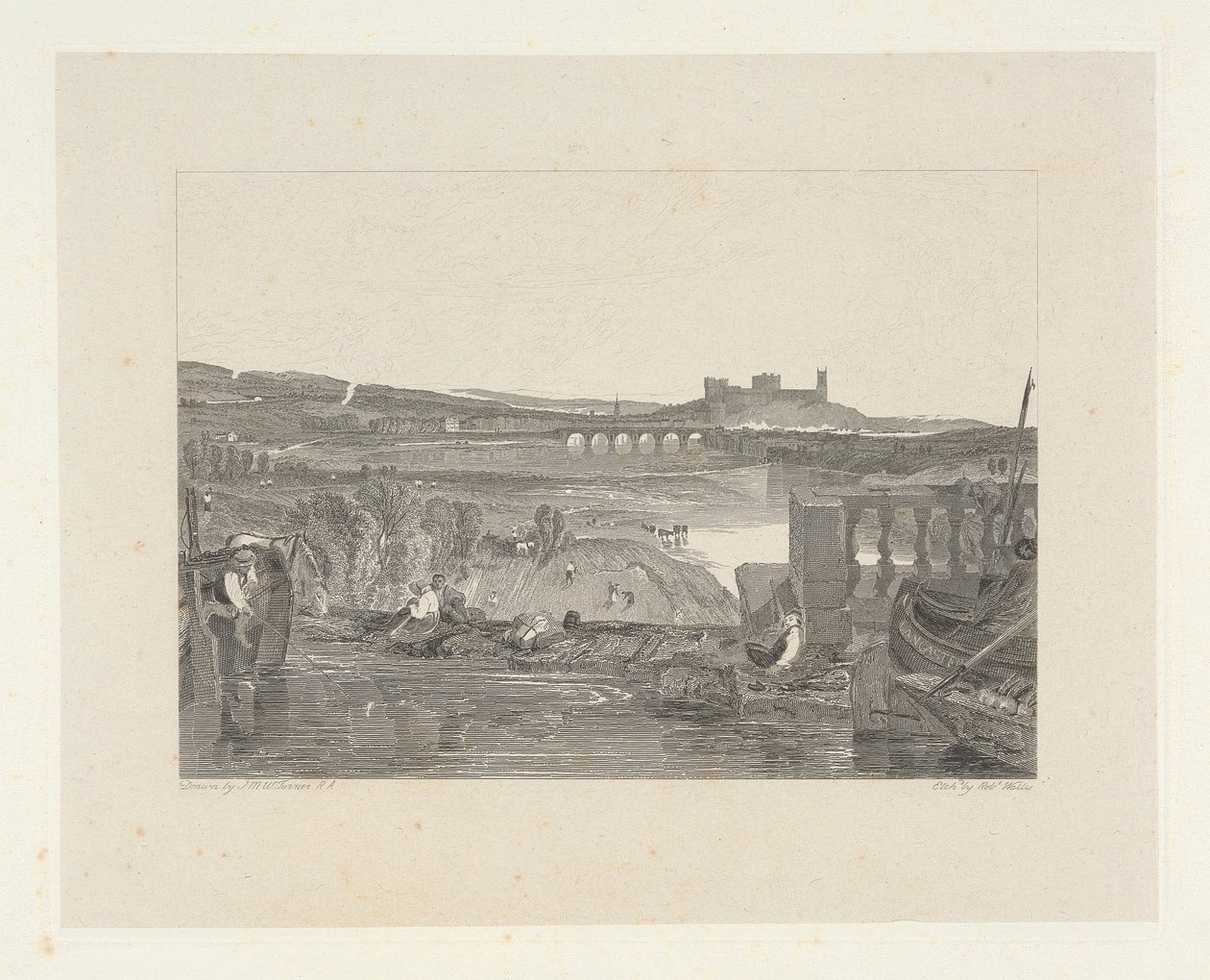 Lancaster vanaf de aquaductbrug door Robert Wallis