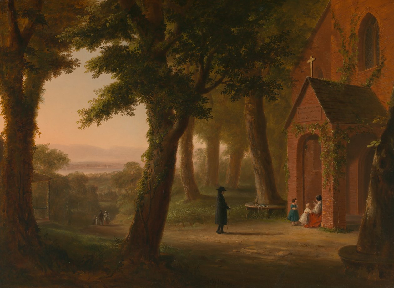 Kerk van de Heilige Onnozele Kinderen, Highland Falls, New York door Robert Walter Weir