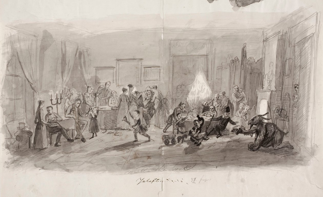 Kerstavond door Robert Wilhelm Ekman