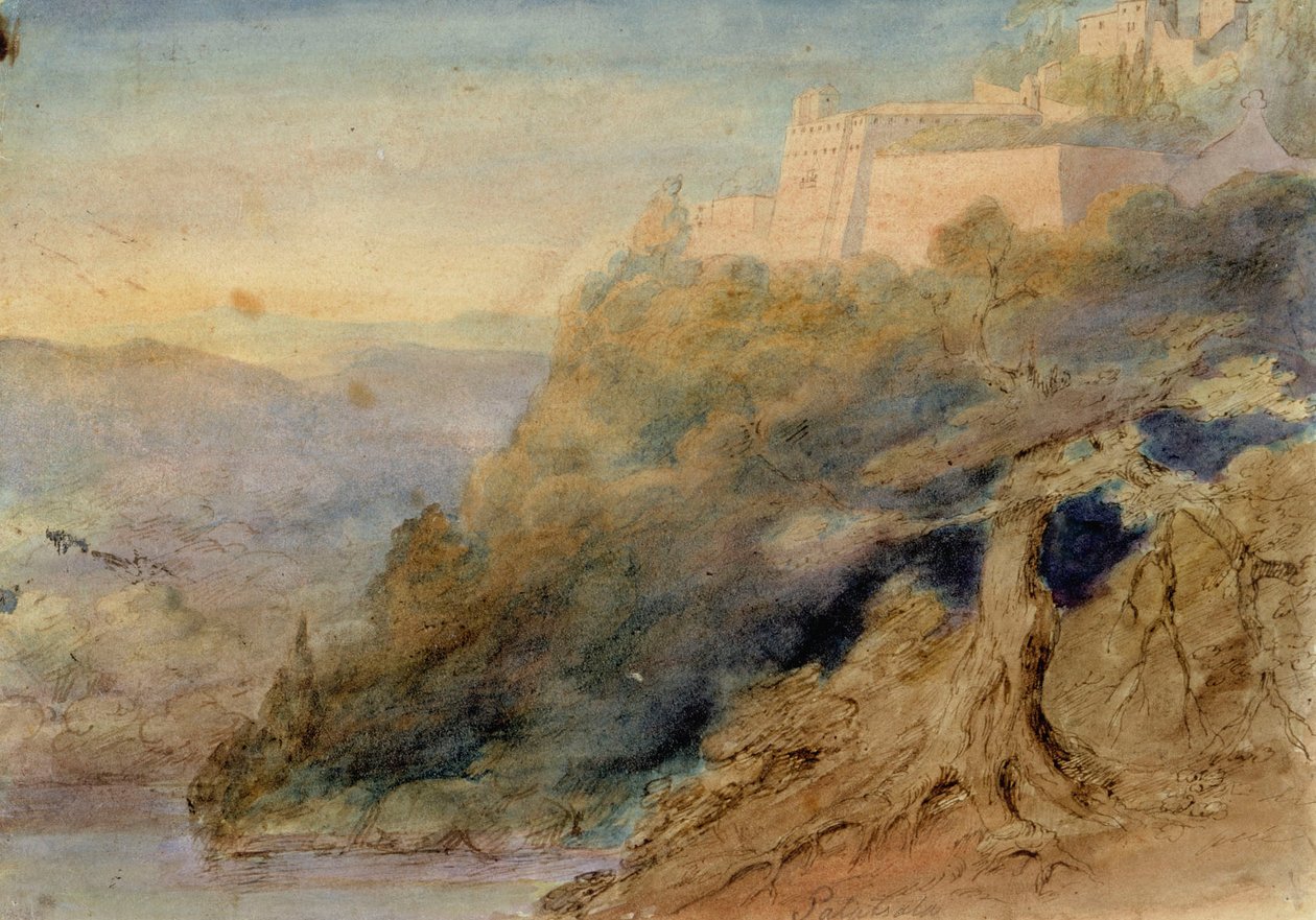 Palazzolo, Italiaans landschap door Robert Wilhelm Ekman