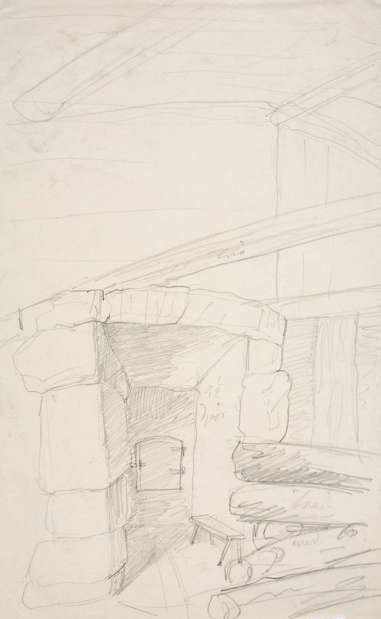 Boerenhuisje door Robert Wilhelm Ekman