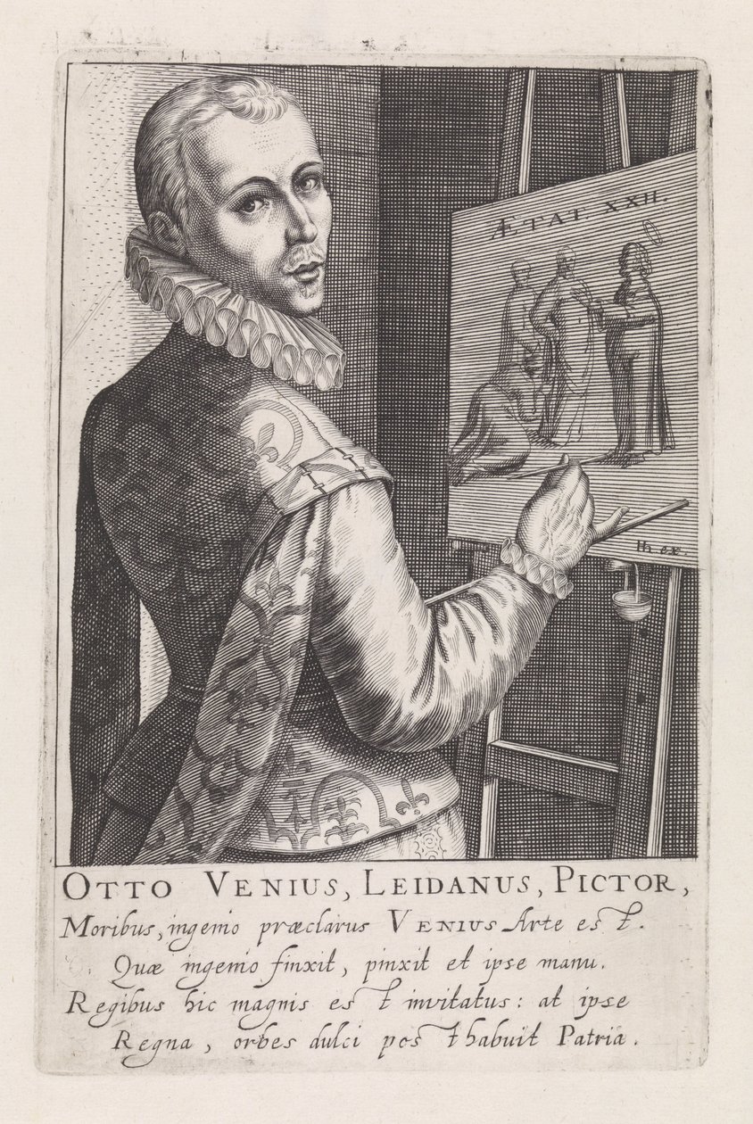 Portret van Otto van Veen door Robert Willemsz de Baudous
