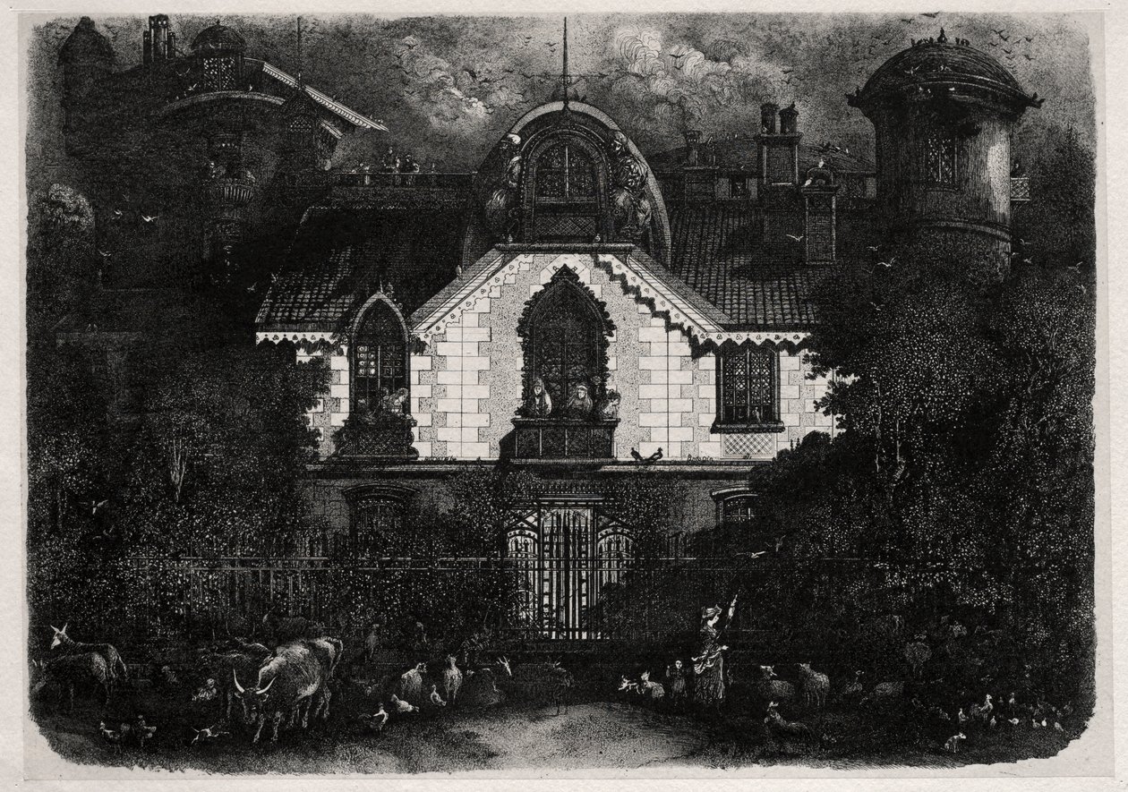 Het Betoverde Huis door Rodolphe Bresdin