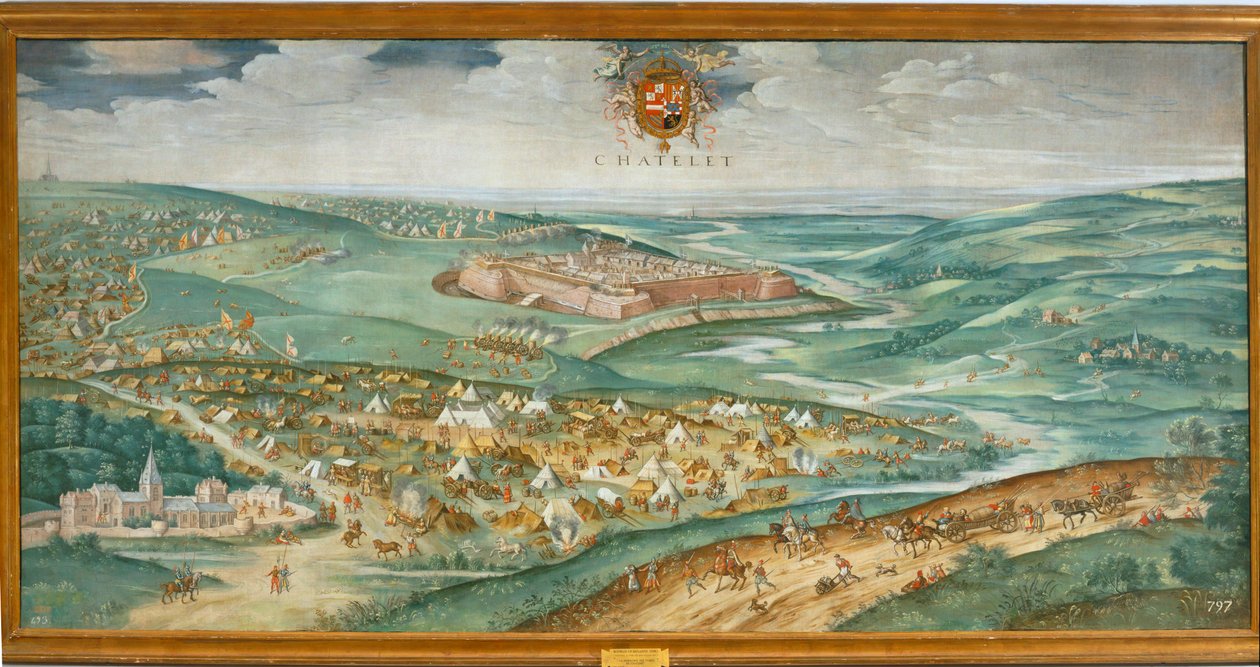 De overgave van het fort Chatelet. 10014228 ... door Rodrigo de Holanda