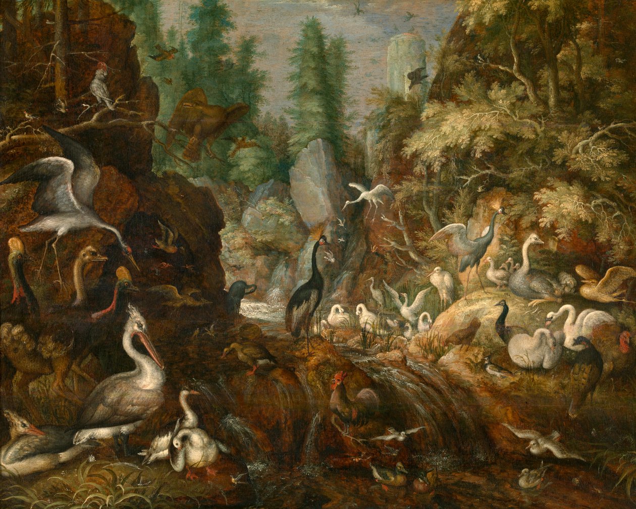 Vogelparadijs door Roelandt Jacobsz. Savery