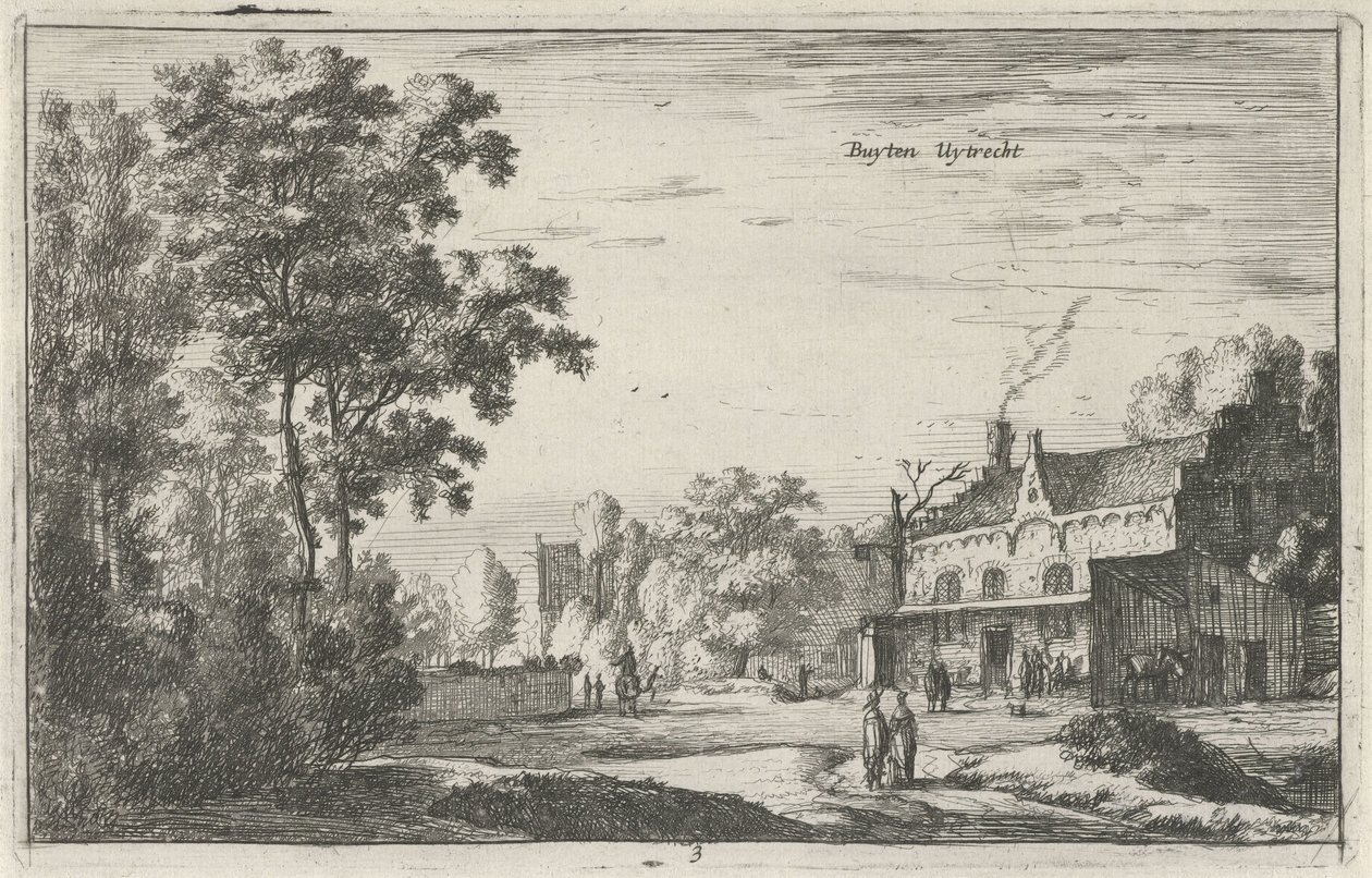 Gezicht bij Utrecht door Roelant Roghman
