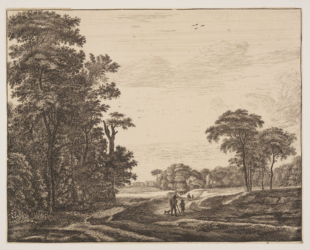 Plaat 2, uit Zes gezichten in het Haagse bos door Roelant Roghman