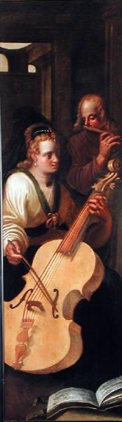 Cellist, 1609 door Roelof van Zyll