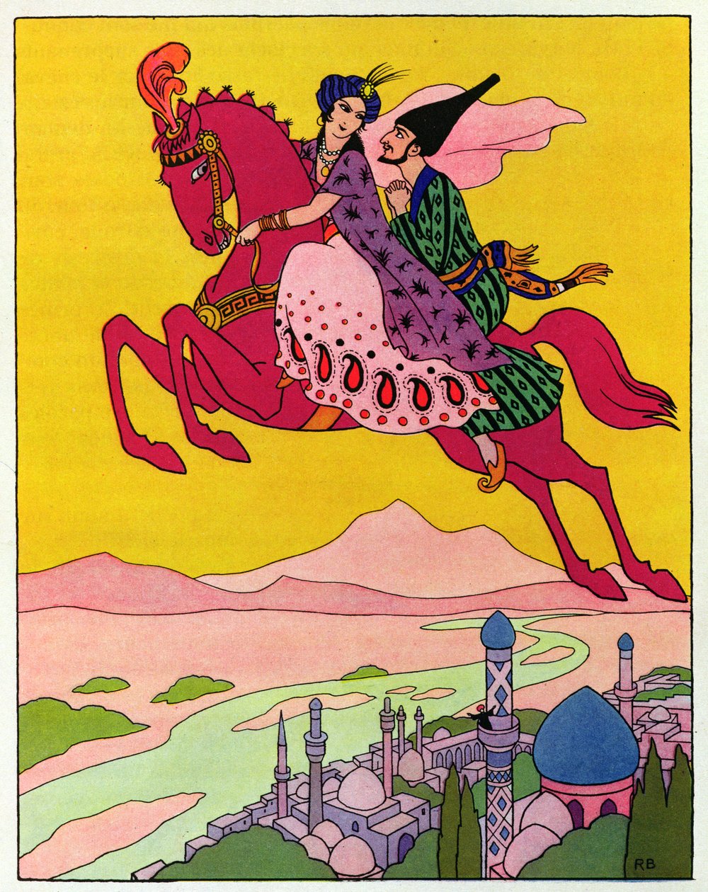 Het Paard dat hen de lucht in tilt, illustratie voor 