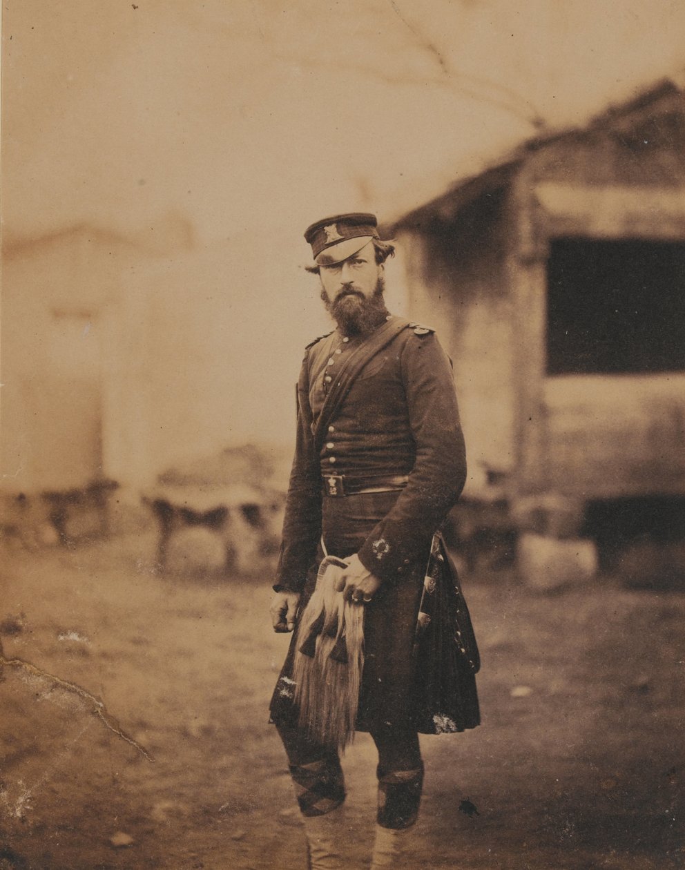 Een onderofficier van de 42e door Roger Fenton