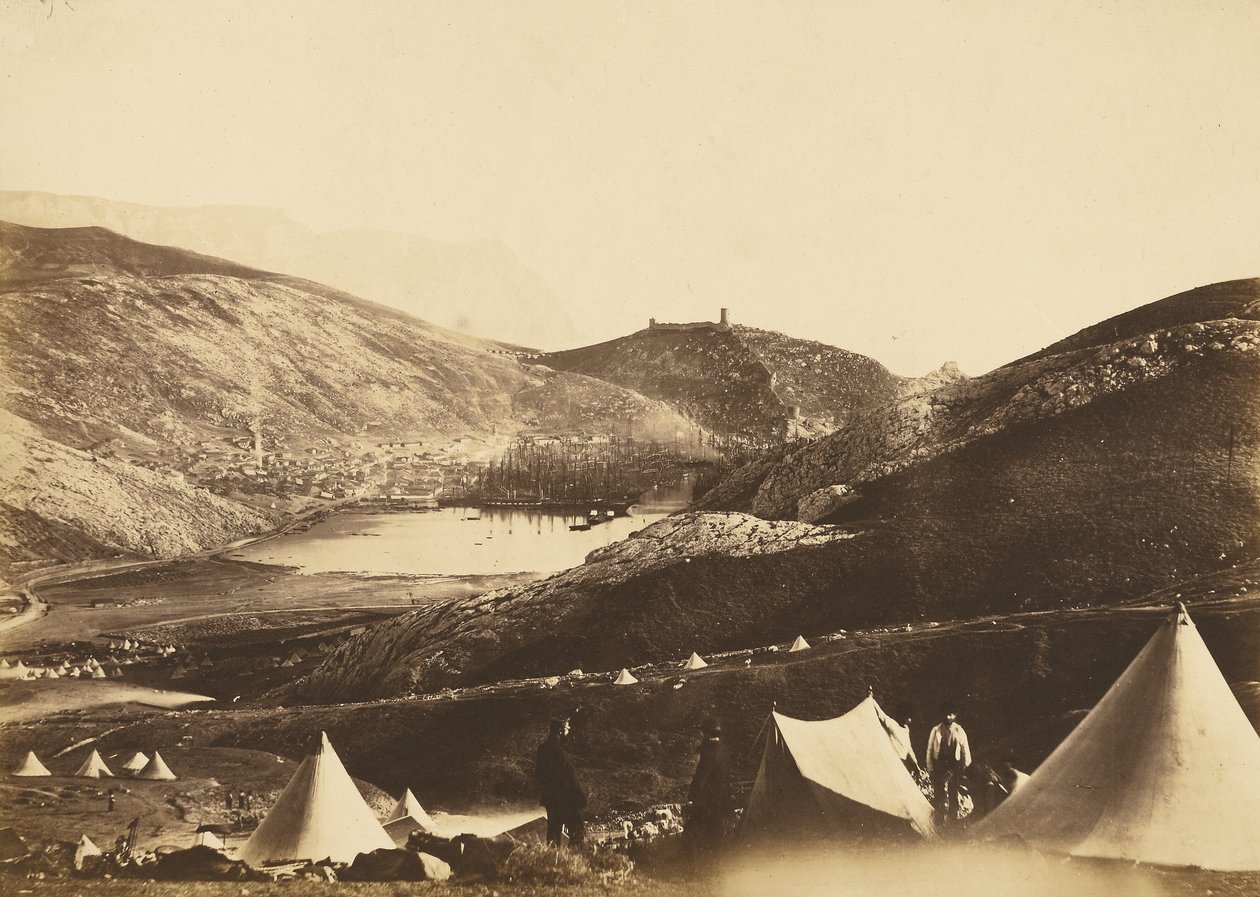 Balaklava vanaf Guards Hill door Roger Fenton