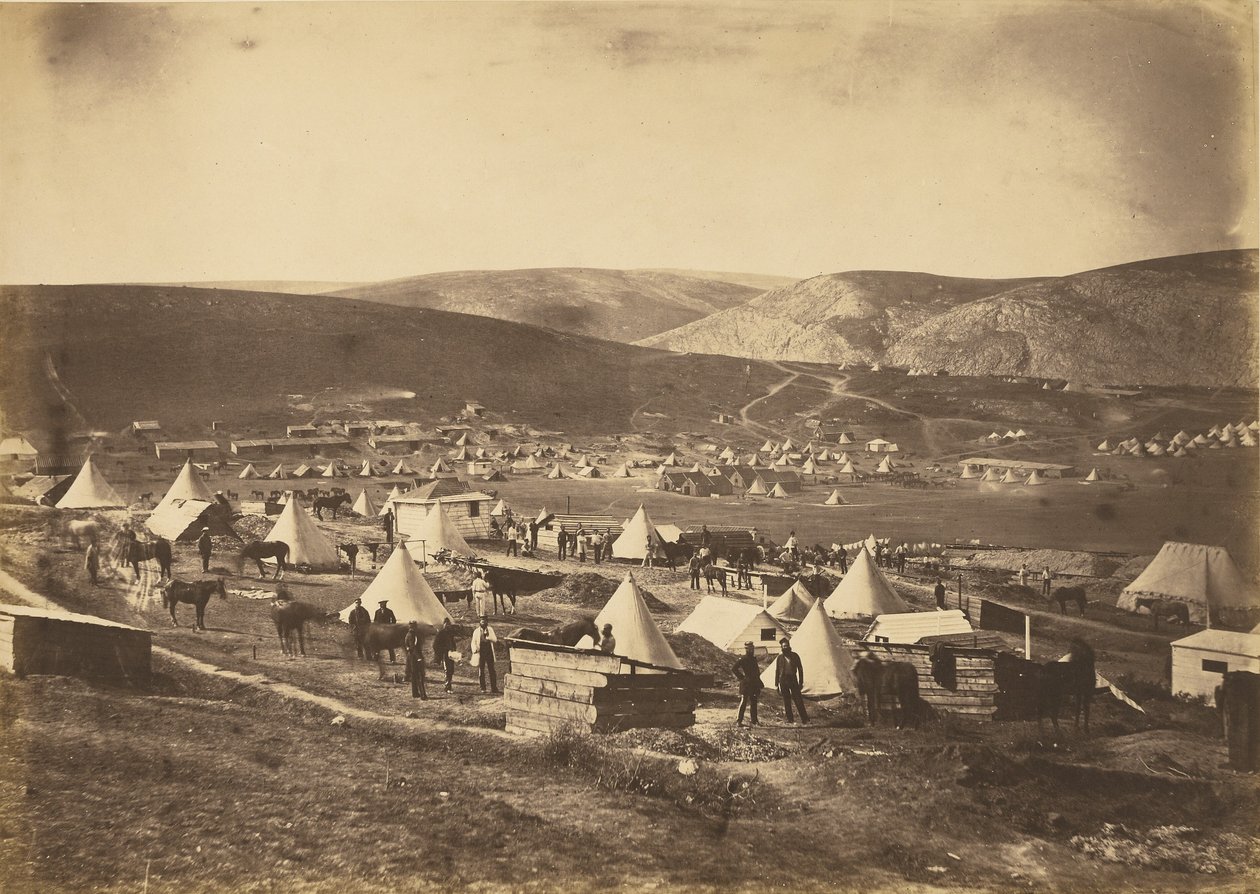 Kamp van de 5e Dragoon Guards door Roger Fenton