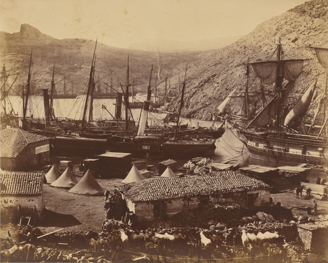Kozakkenbaai, Balaklava door Roger Fenton