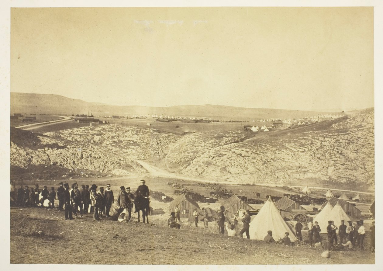 Kampement van de artillerie door Roger Fenton