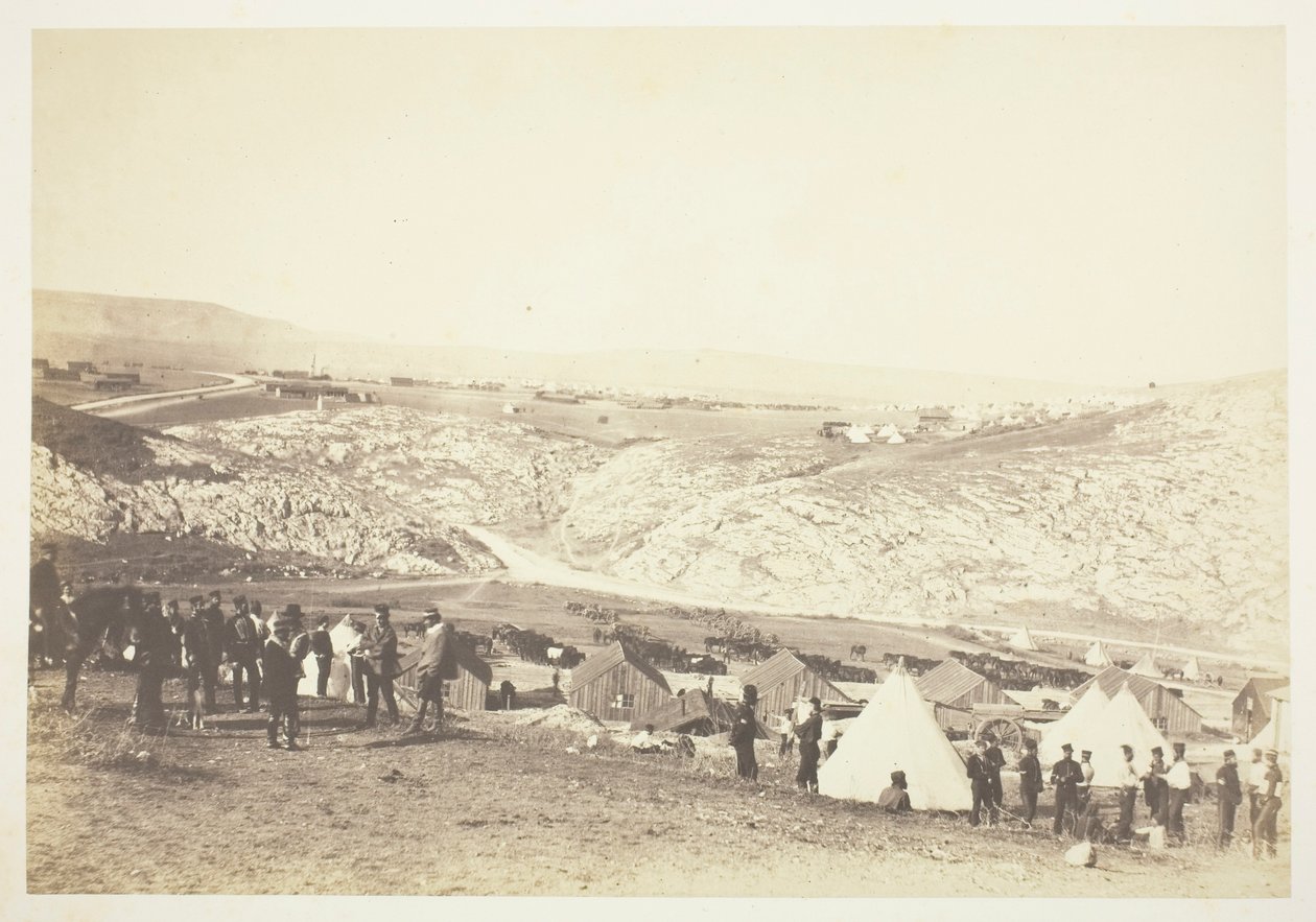Kampement van de artillerie door Roger Fenton