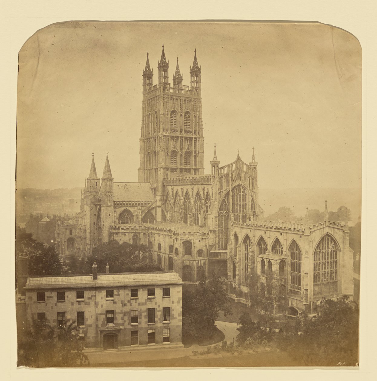 De kathedraal van Gloucester door Roger Fenton