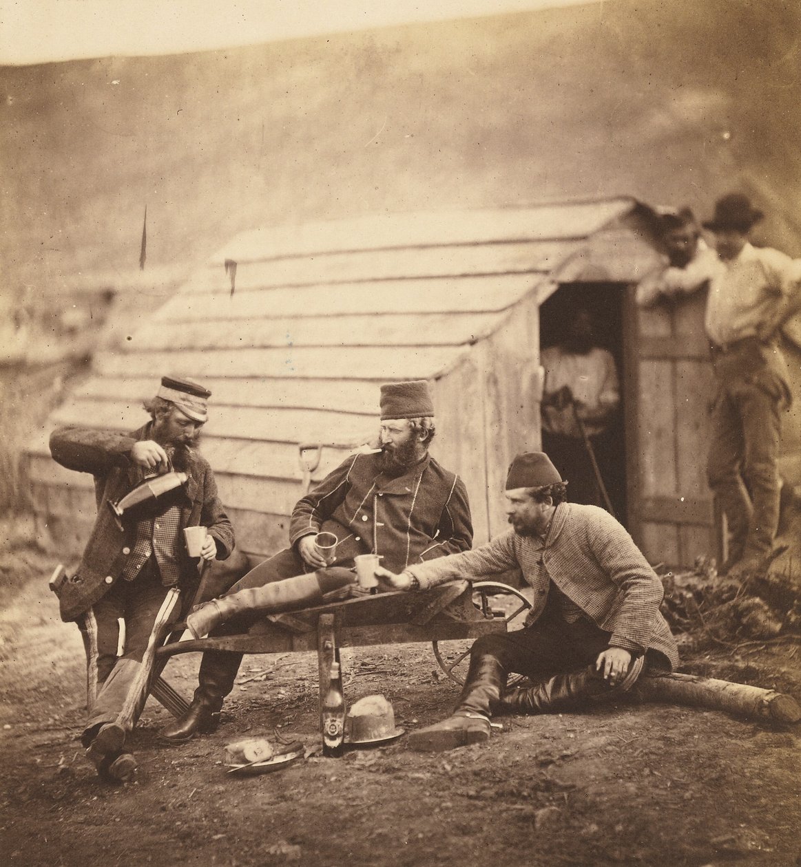 Ontberingen in het kamp door Roger Fenton