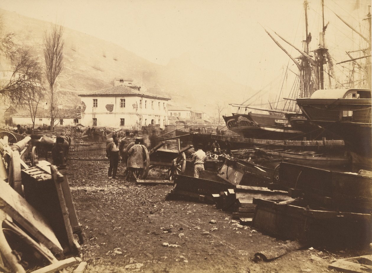Landingsplaats, Ordnance Werf, Balaklava door Roger Fenton