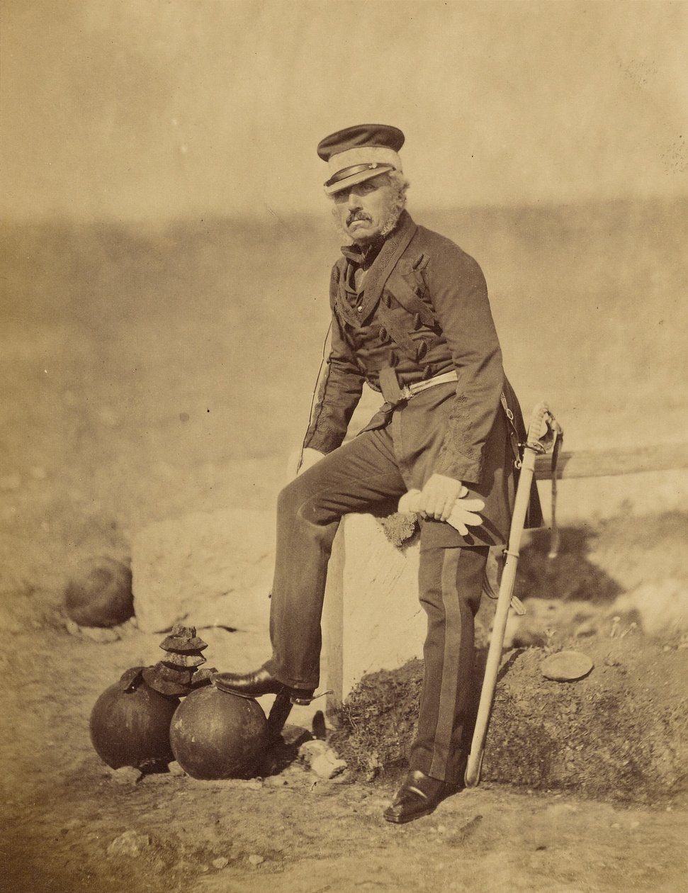Luitenant-generaal Barnard, C.B. door Roger Fenton