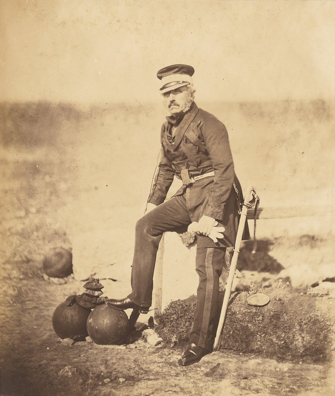 Luitenant-generaal Barnard, C.B. door Roger Fenton