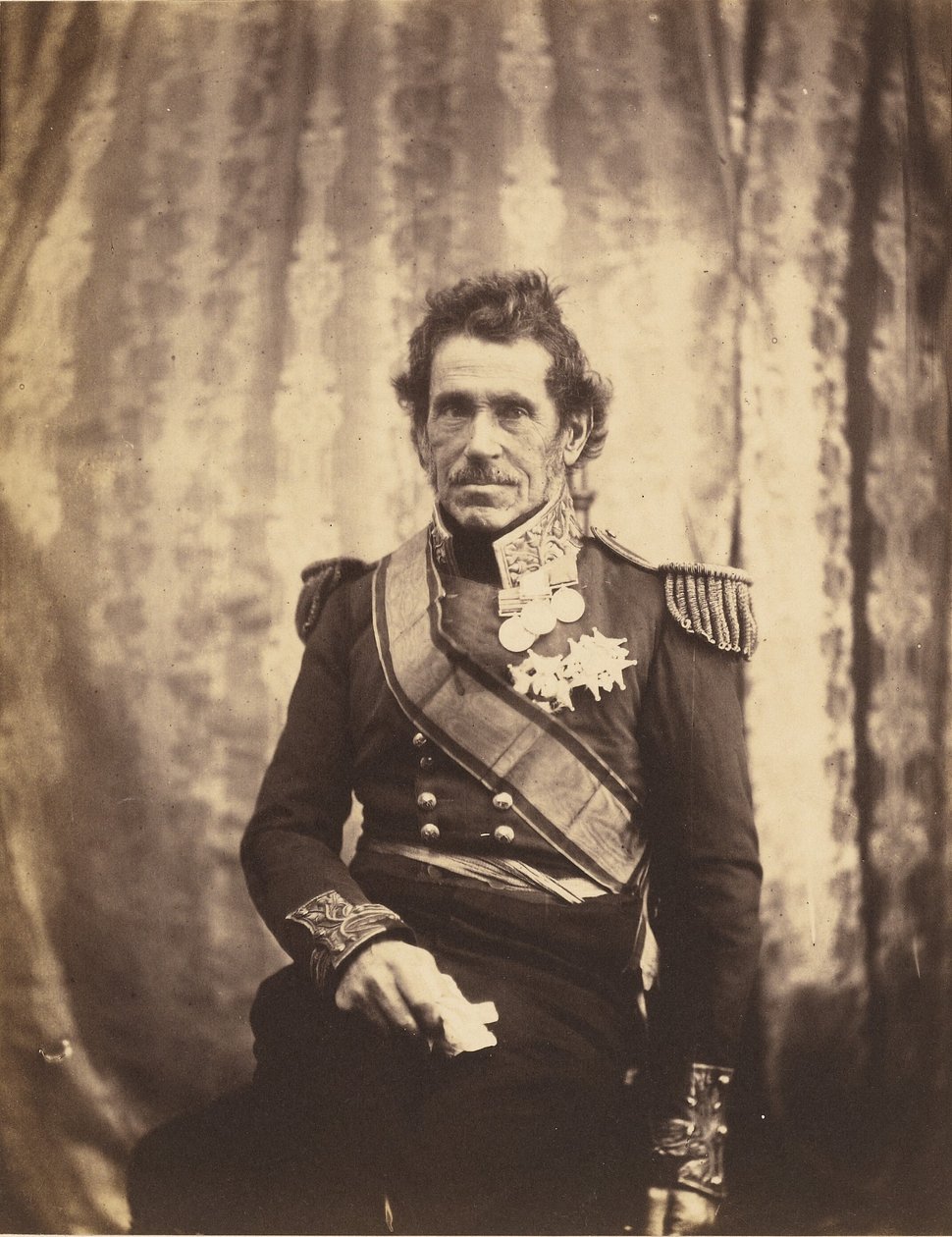 Luitenant-generaal Sir De Lacy Evans, G.C.B. door Roger Fenton