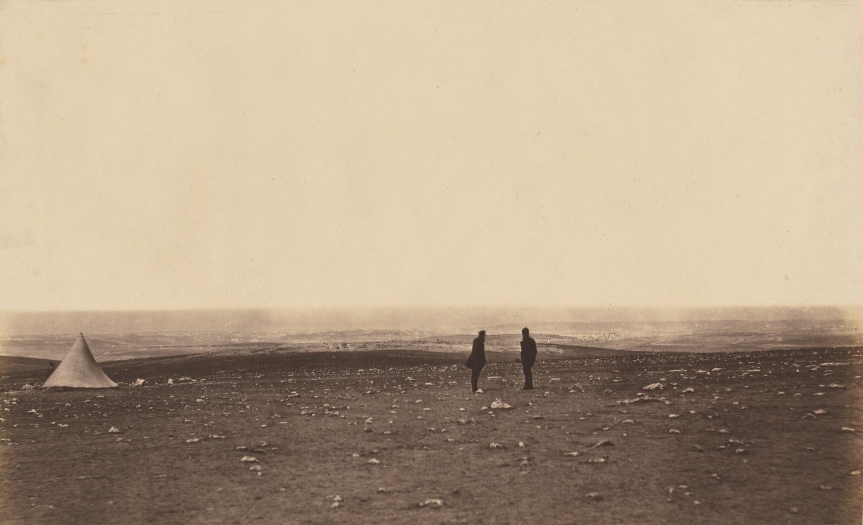 Agenten in de uitkijk bij Cathcarts Hill door Roger Fenton