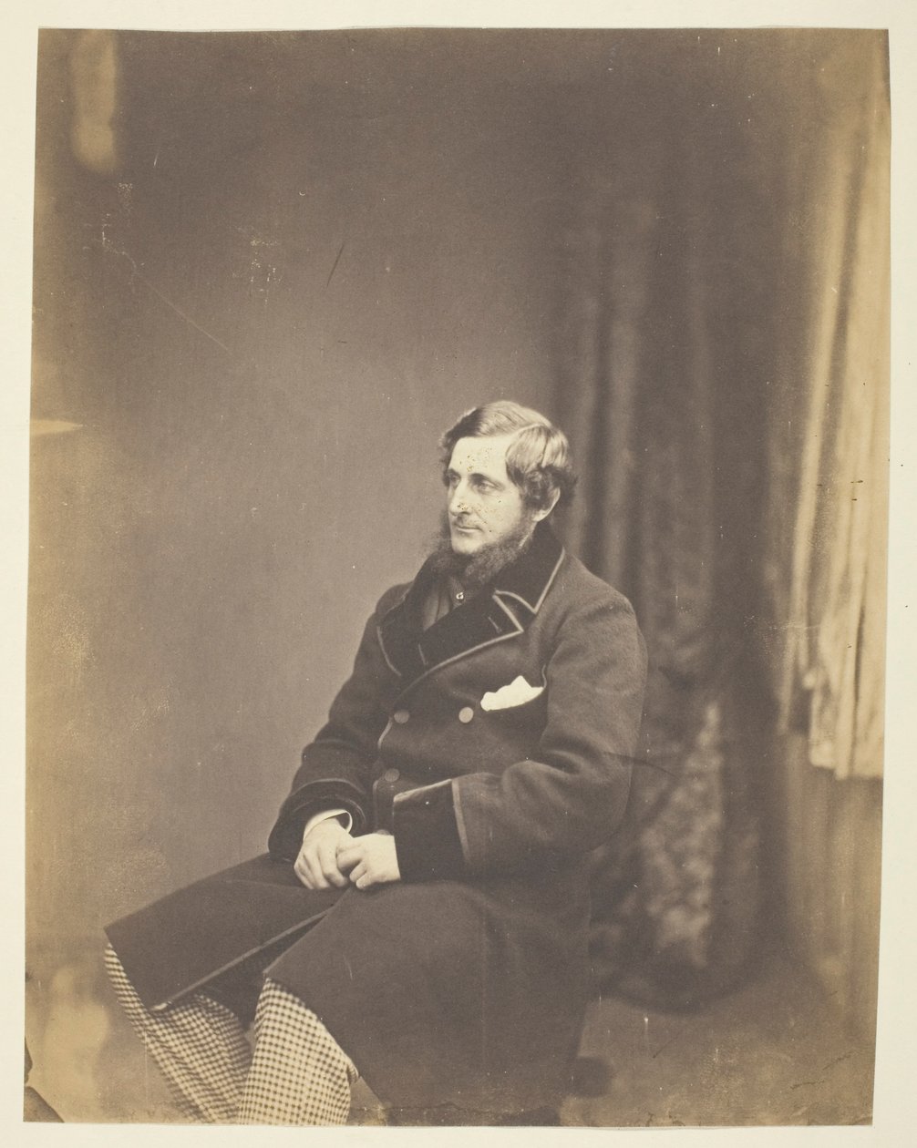 Sir J. Montagu Steele (1820-1890), militair secretaris, Krim door Roger Fenton