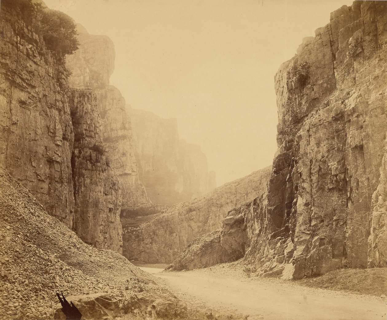 De Cheddar Cliffs, de Central Valley door Roger Fenton