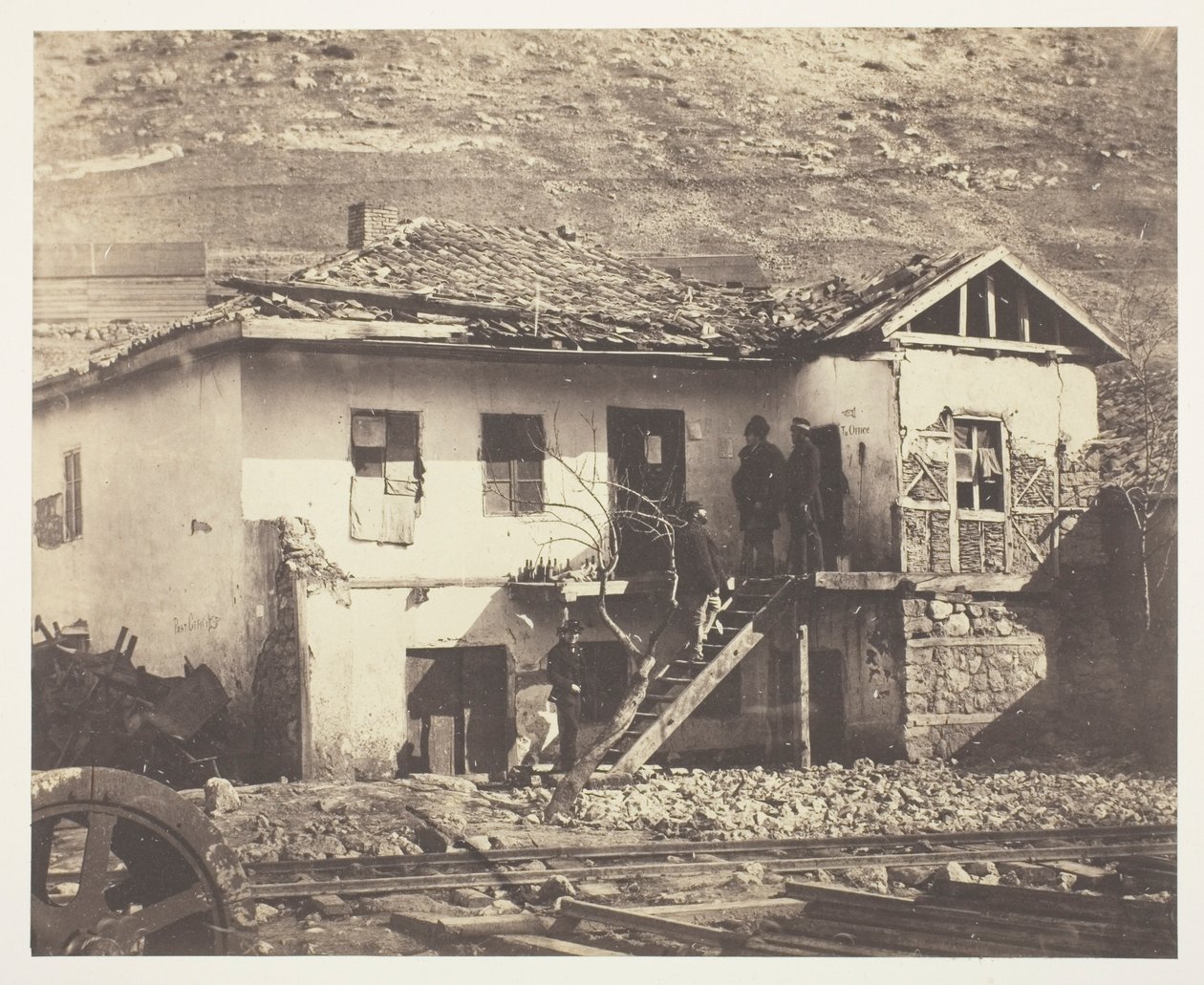 Het oude postkantoor, Balaklava door Roger Fenton