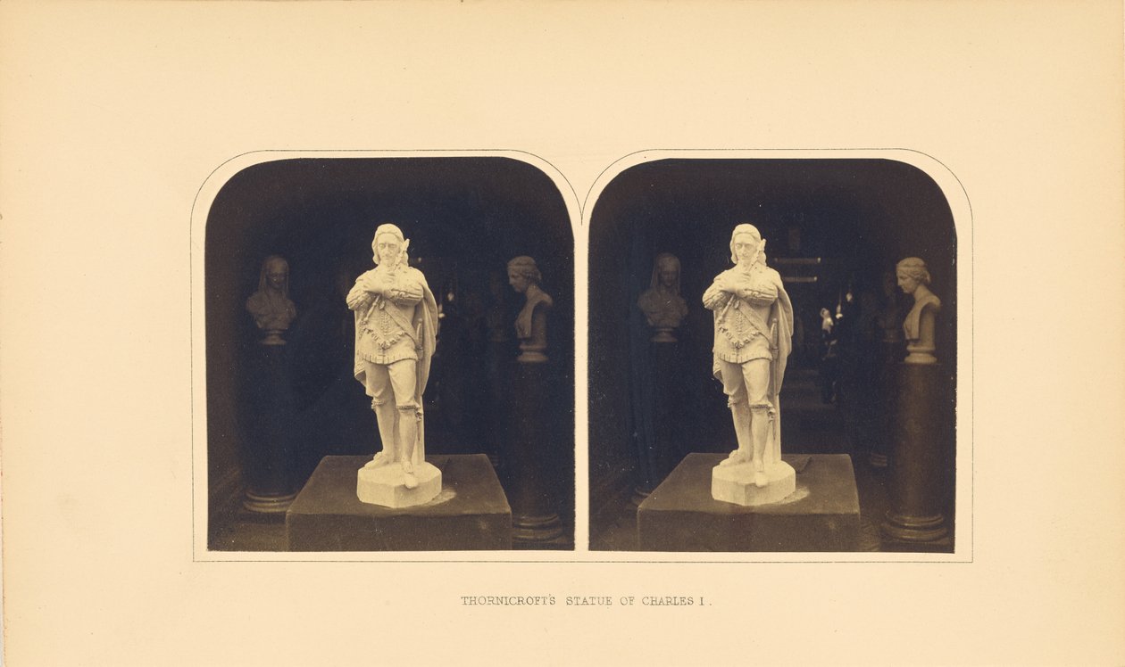 Thornicrofts Statue von Charles I door Roger Fenton